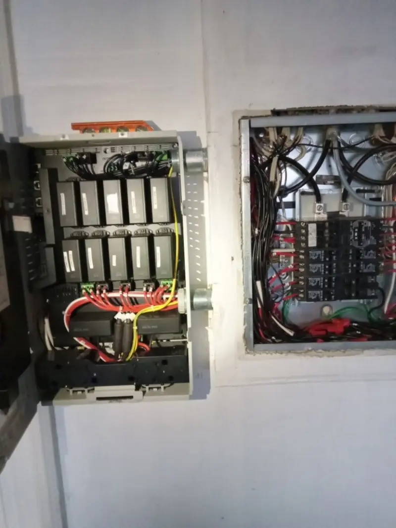 Electrical panel upgrade completed for Commercial Electrician Services in Brookville